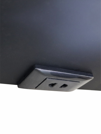 Зеркальный шкаф для ванной черный 76х85см Reflexion Black с регулируемой LED подсветкой RF2002BL