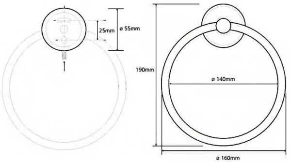 Держатель для полотенец Bemeta Trend-i 104104068e