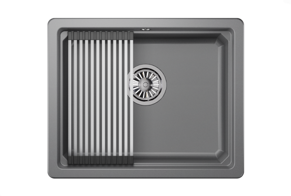 Мойка для кухни Granula Kitchen Space 5501U алюминиум, 55х45 см, прямоугольная