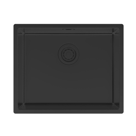 Мойка LASSAN 54 UNI, нерж. сталь, LA54-MBN, матовый черный NANO-PVD, 540х440мм, Paulmark