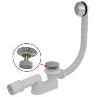 Сифон для ванны Alcaplast click/clak металл, A507CKM-120