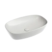 Умывальник Ceramicanova чаша накладная овальная (цвет Серый Матовый) Element 600x380x138мм