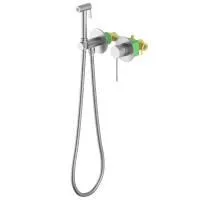 Смеситель встроенный с гигиеническим душем с защитой от ожогов Timo Saona 2339/13SM никель