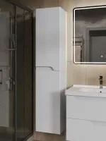 Orange TOPLINE-Milano PM35-05KU. Пенал универсальный, напольный/подвесной, без корзины, белый.
Фасад: МДФ 16 мм в эмали (белый глянец, производство - Италия). Интегрированные ручки. 
Корпус: ЛДСП 16 мм в эмали. Две дверцы, петли с доводчиками, две полки Д