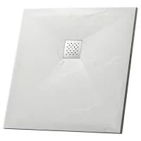 Поддон квадратный Grossman Strong GR-S1100100Q белый 100x100x2.5