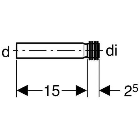 Патрубок Geberit 152.489.16.1 с манжетой 32 мм