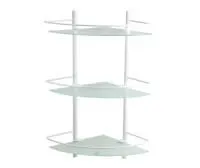 Полка стеклянная тройная WasserKRAFT Kammel WHITE K-3133W