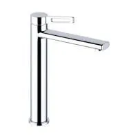Высокий отдельностоящий смеситель для раковины (умывальника) на столешницу Wellsee ONCE! and forever 182406000, излив 110/110 мм (цвет хром)