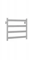 Полотенцесушитель водяной Stinox Verona 500x500, нижнее подключение, хром, 1/2" ВР (внутренняя резьба), 4 перекладины