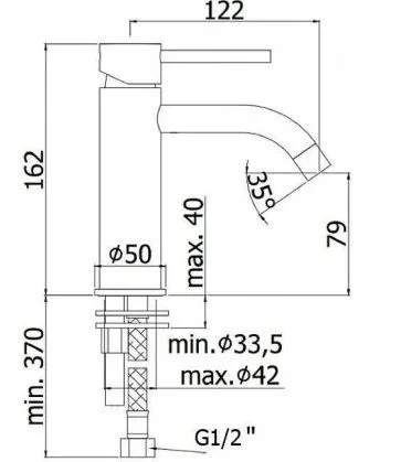 Смеситель для умывальника Paffoni LIGHT LIG071HGSP