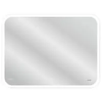 Зеркало Cersanit LED 070 design pro 80x60 с подсветкой bluetooth часы с антизапотеванием прямоугольное Ecom, KN-LU-LED070*80-p-Os