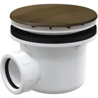 Сифон для душевого поддона Alcaplast, металл LUX под бронзу, A49ANTIC