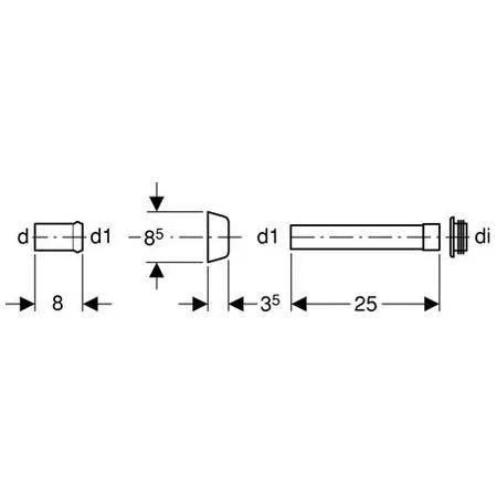 Переходник для колена смыва Geberit 118.026.11.1