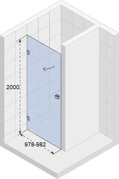 Душевая дверь Riho SZ Scandic NXT X101 100 L GX00032B1 черный