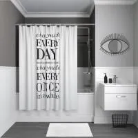 Штора для ванной комнаты IDDIS Basic 200х180см полиэстер B06P218i11