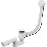 Сифон для ванны Alcaplast автомат комплект белый пластик/пластик 100 cm, A51BM-100