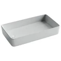 Раковина накладная Ceramicanova со смещенным сливом, с возможностью установки на столешницу под стиральную машину, 620x340x110, цвет белый