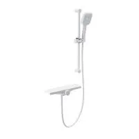 Смеситель для ванны с душем и термостатом WONZON & WOGHAND, Белый матовый (WW-B2551-A-MW)