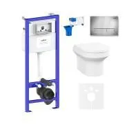 Комплект инсталляции и унитаза 7 в 1 Lavinia Boho Grance Hill Rimless 87561031