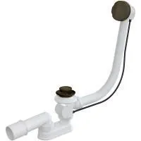 Сифон для ванны Alcaplast автомат комплект металл под бронзу, A55ANTIC-80-RU-01