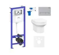 Комплект инсталляции и унитаза 7 в 1 Lavinia Boho Grance Hill Rimless 87561032