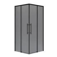 Душевое ограждение  Niagara Nova  NG-2830-34BLACK (100*100*195) квадрат, двери раздвижные