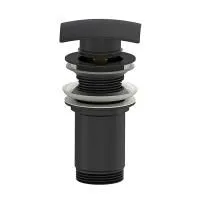 Донный клапан для раковины WONZON & WOGHAND, Черный матовый (WW-88SS08-MB)