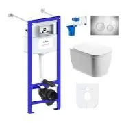 Комплект инсталляции и унитаза 7 в 1 Lavinia Boho Relfix Bell Pro Rimless 87050126