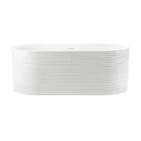 Акриловая ванна в наборе 3 в 1: отдельностоящая ванна, ножки, экран Wellsee Éclatant 2.0 231401000