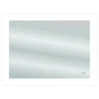 Зеркало Cersanit LED 060 design pro 80x60 с подсветкой часы с антизапотеванием прямоугольное Ecom, KN-LU-LED060*80-p-Os
