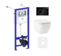 Комплект инсталляции и унитаза 6 в 1 Lavinia Boho Relfix One Rimless 77050164