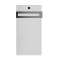 Полотенцесушитель электрический с греющей плитой Белый мрамор WONZON & WOGHAND, Темный графит (WW-A501-GM)