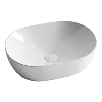Умывальник Ceramicanova чаша накладная овальная Element 480x350x130мм