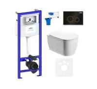 Комплект инсталляции и унитаза 7 в 1 Lavinia Boho Relfix Bell Pro Rimless 75110029