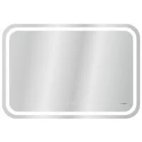 Зеркало Cersanit LED 051 design pro 80x55 с подсветкой bluetooth с антизапотеванием прямоугольное Ecom, KN-LU-LED051*80-p-Os