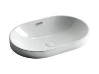 Умывальник Ceramicanova овальный встраиваемый сверху в столешницу Element 600x400x195мм