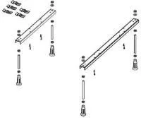 Ножки для акриловой ванны Riho Yukon POOTSET09