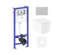 Комплект инсталляции и унитаза 6 в 1 Lavinia Boho Relfix Aveo Rimless 77040127