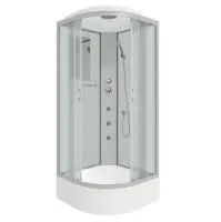 Душевая кабина Niagara Classic NG-3302-14G 100х100х215, низкий поддон 26 см, гидромассаж, стекло матовое