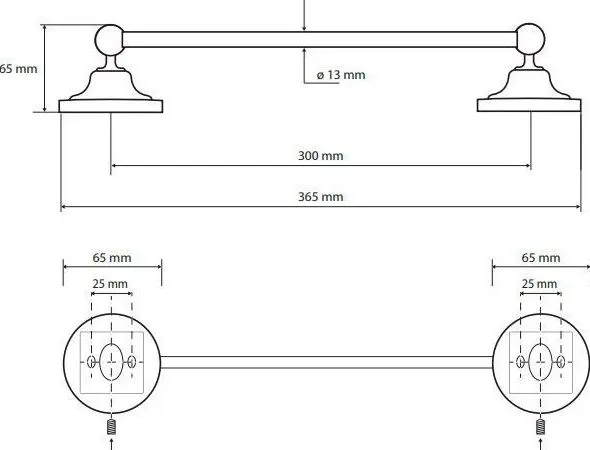Держатель для полотенец Bemeta Retro 144304012 (37 см)