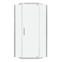 Душевое ограждение Niagara Eco NG-1009-14D (90х90х190) трапеция,распашное,хром,стекло прозрачное