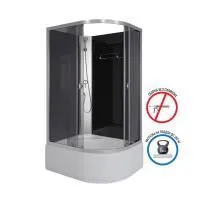 Душ.каб. Niagara Eco E110/80/40L/TN/BK (1100х800х1950) 4 места