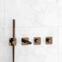 Встраиваемый комплект для ванны WasserKRAFT с лейкой и изливом A8851.309.311.290.292.291