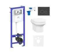 Комплект инсталляции и унитаза 7 в 1 Lavinia Boho Grance Hill Rimless 87561056