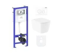 Комплект инсталляции и унитаза 6 в 1 Lavinia Boho Relfix Aveo Rimless 77040125