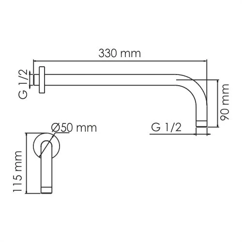 Излив WasserKRAFT Mindel A146