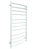 Полотенцесушитель водяной Fincopper FC 1170х500 белый RAL 9016, 12 перекладин, нижнее подключение гайка/штуцер 1/2'х3/4' с чашками и эксентриками