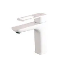Смеситель для умывальника белый матовый IDDIS Slide SLIWT00i01
