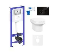 Комплект инсталляции и унитаза 7 в 1 Lavinia Boho Grance Hill Rimless 87561041