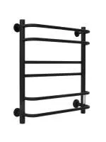 Полотенцесушитель В9/10 Р60*50 (СНШ, Черный RAL 9005 (мат), З группы 2*2*2 вставок , Под скрытый монтаж, С таймером; правое подкл.)